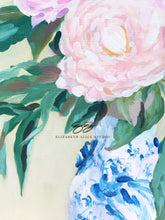 Load image into Gallery viewer, No. 122 Peony canvas wrap, available framed
