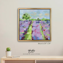 Load image into Gallery viewer, No. 153 Lavender Fields No. 1 canvas wrap, available framed