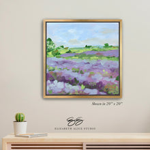 Load image into Gallery viewer, No. 154 Lavender Fields No. 2 canvas wrap, available framed