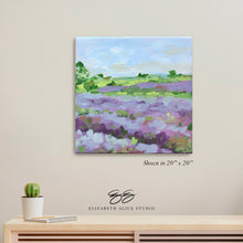 Load image into Gallery viewer, No. 154 Lavender Fields No. 2 canvas wrap, available framed