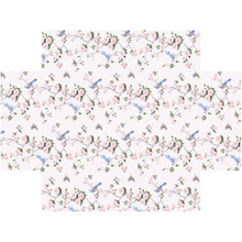 Load image into Gallery viewer, Crib sheet, Betsy chinoiserie trees light pink