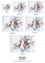 Load image into Gallery viewer, No. 239 Passion, a fine art print on paper, white and red bouquet