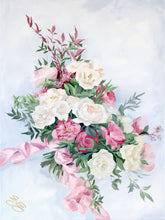 Load image into Gallery viewer, No. 239 Passion, a fine art print on paper, white and red bouquet