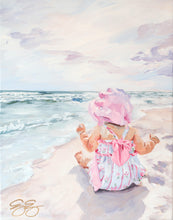 Load image into Gallery viewer, No. 320 Beach babies: Pink Bonnet, a fine art print on paper