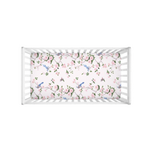 Load image into Gallery viewer, Crib sheet, Betsy chinoiserie trees light pink