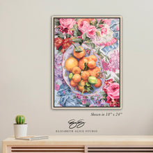Load image into Gallery viewer, No. 334 Citrus in Chinoiserie canvas wrap, available framed