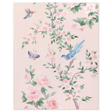 Load image into Gallery viewer, April (detail), a pink chinoiserie fine art print