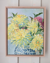 Load image into Gallery viewer, No. 402 Yellow Dahlias, 11 x 14 + dahlia seeds