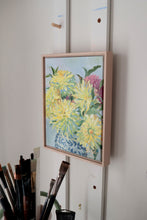 Load image into Gallery viewer, No. 402 Yellow Dahlias, 11 x 14 + dahlia seeds