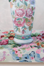 Load image into Gallery viewer, No. 487 Original floral painting of pink and red dahlias - 18 x 24