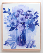 Load image into Gallery viewer, No. 490 Original blue tonal floral painting - 16 x 20