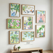 Load image into Gallery viewer, Honolulu Street Scenes, a fine art print on paper