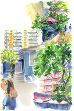 Load image into Gallery viewer, Honolulu Street Scenes, a fine art print on paper