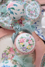 Load image into Gallery viewer, Coral medallion hand-painted ornament