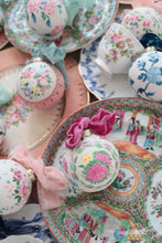 Load image into Gallery viewer, Chinoiserie rose Medallion hand-painted ornament