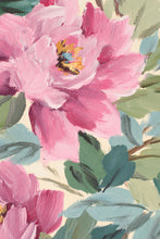 Load image into Gallery viewer, Chinoiserie painting of pink peonies, "Eloise" - 12 x 24