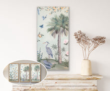 Load image into Gallery viewer, Olive, a green tropical chinoiserie canvas wrap print