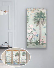 Load image into Gallery viewer, Eve, a green tropical chinoiserie canvas wrap print