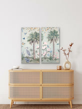 Load image into Gallery viewer, Eve, a green tropical chinoiserie canvas wrap print