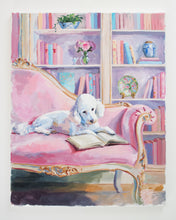 Load image into Gallery viewer, No. 523 Poodle reading - 16 x 20