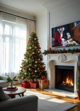 Load image into Gallery viewer, Santa kneeling before Baby Jesus, file for Frame TV