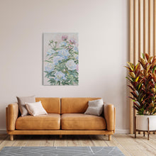 Load image into Gallery viewer, No. 397, White peonies chinoiserie floral canvas wrap