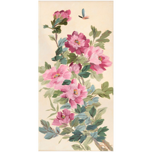 Load image into Gallery viewer, Eloise, a chinoiserie fine art print of pink peonies and butterfly