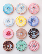 Load image into Gallery viewer, Custom donut original acrylic painting on canvas - 4 x 4 inches
