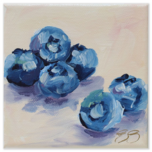 Load image into Gallery viewer, Blueberries fine art print
