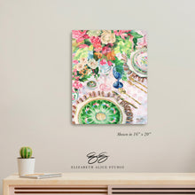 Load image into Gallery viewer, No. 140 Famille Rose canvas wrap, available framed