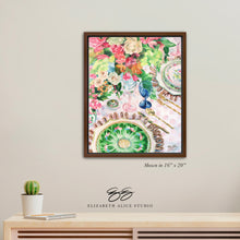 Load image into Gallery viewer, No. 140 Famille Rose canvas wrap, available framed