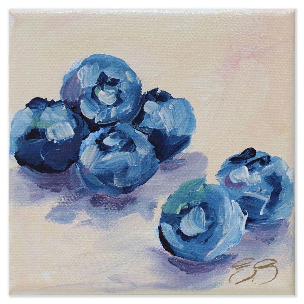 Blueberries fine art print