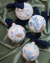 Load image into Gallery viewer, Peacock and peony hand-painted ornament