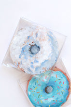 Load image into Gallery viewer, Powdered sugar donut, original acrylic painting on canvas - 4 x 4 inches