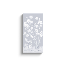 Load image into Gallery viewer, May, a tonal blue chinoiserie canvas wrap