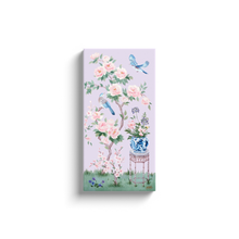 Load image into Gallery viewer, June, a lilac chinoiserie canvas wrap