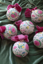 Load image into Gallery viewer, Chinoiserie rose Medallion hand-painted ornament