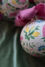 Load image into Gallery viewer, Chinoiserie rose Medallion hand-painted ornament