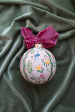 Load image into Gallery viewer, Chinoiserie bird hand-painted ornament