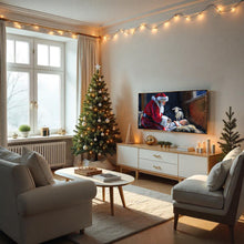 Load image into Gallery viewer, Santa kneeling before Baby Jesus, file for Frame TV