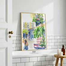 Load image into Gallery viewer, Honolulu Street Scenes, a fine art print on paper