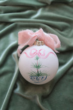 Load image into Gallery viewer, 2025 pink bow tree hand-painted ornament, personalization available