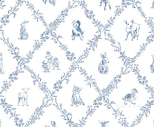 Load image into Gallery viewer, 6 yards of 100% cotton, Baby farm animal trellis pattern by Elizabeth Alice Studio