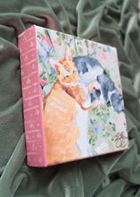 Load image into Gallery viewer, Cats on a floral chair - 6 x 6