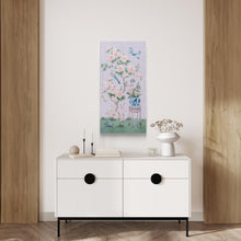 Load image into Gallery viewer, June, a lilac chinoiserie canvas wrap