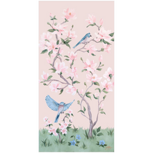 Load image into Gallery viewer, May, a pink chinoiserie fine art print on paper