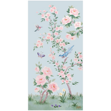 Load image into Gallery viewer, April, a blue chinoiserie fine art print on paper