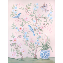 Load image into Gallery viewer, Blush Chinoiserie No. 2, a fine art print on canvas