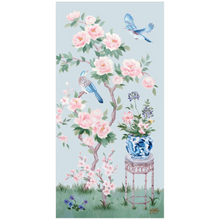 Load image into Gallery viewer, June, a blue chinoiserie fine art print on paper