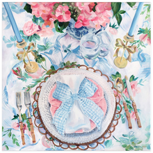 Load image into Gallery viewer, Blue Gingham, a fine art print on paper